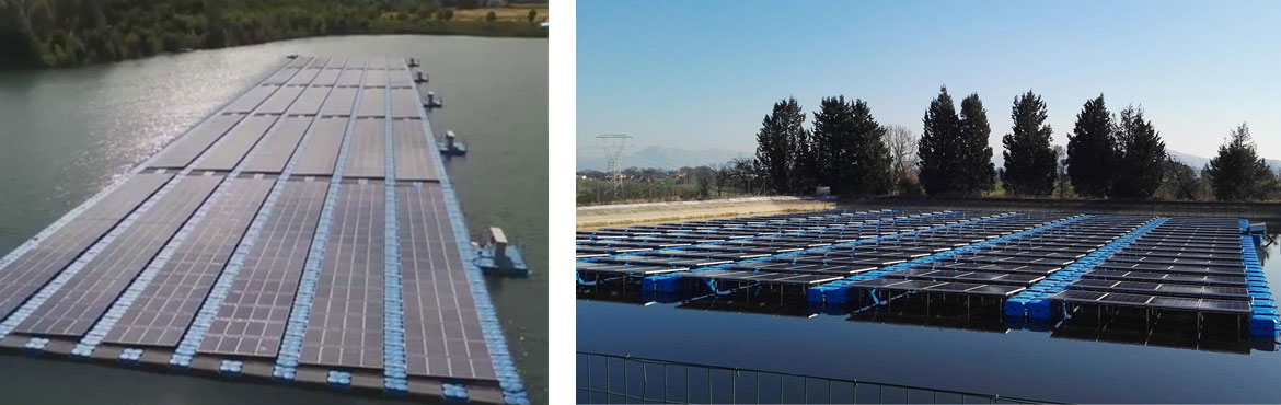 Floating PV plants