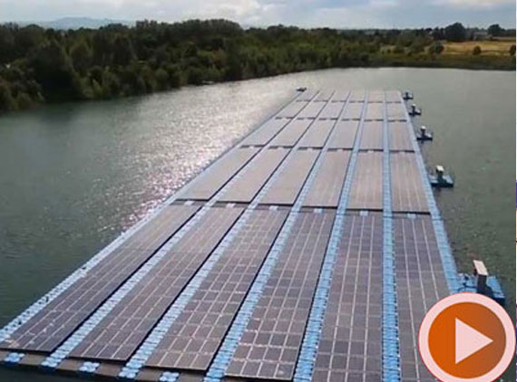 Impianto fotovoltaico galleggiante di 500 kWp in Italia