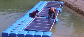 solare fotovoltaico sull'acqua