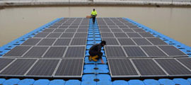 solare fotovoltaico galleggiante foto