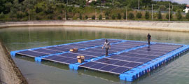 NRG island impianto fotovoltaico galleggiante